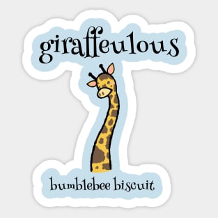 Giraffeulous by Bumblebee Biscuit Sticker